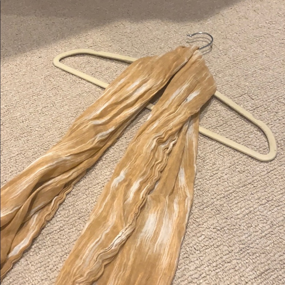 J. CREW orange and white scarf!!! - Picture 3 of 4